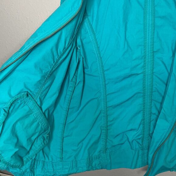 Chico’s Turquoise Full Zip Jacket Size 2 - Picture 7 of 9